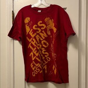 Red Graphic Tee - Less Than Zero Design